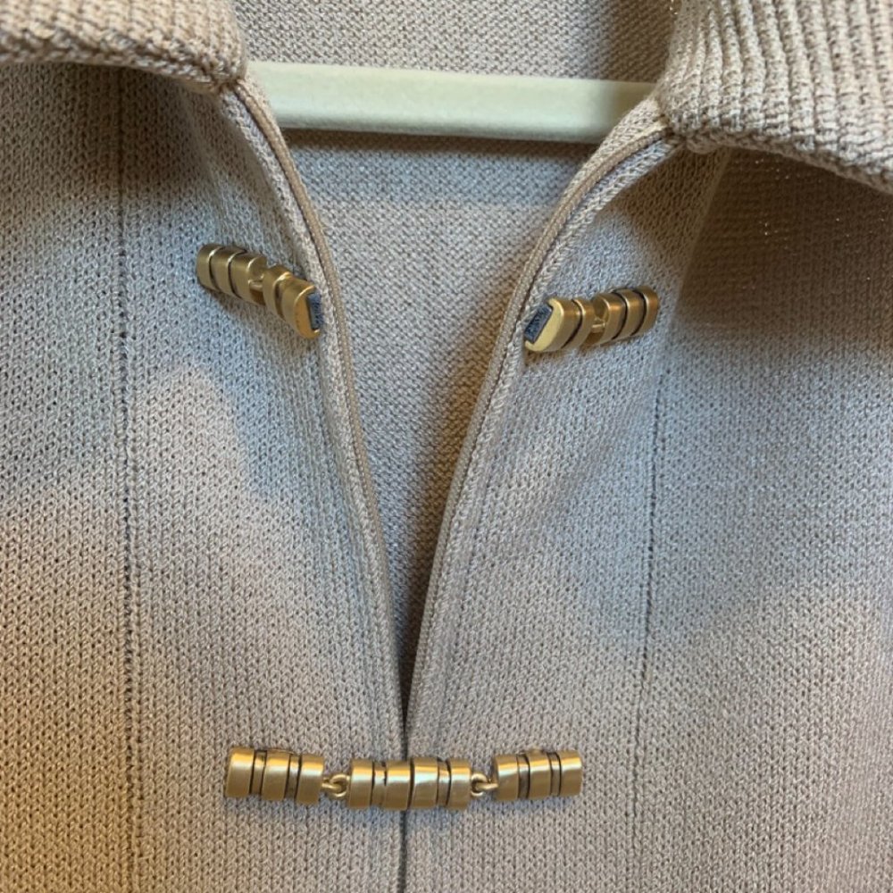 St. John Collection By Marie Gray Knit Blazer Vintage Like-New - Picture 4 of 4